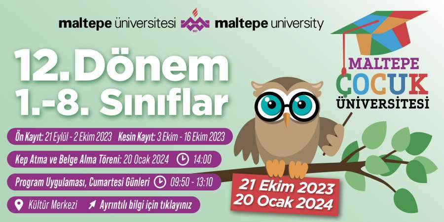Maltepe Çocuk Üniversitesi 12.Dönem 1.-8. Sınıflar